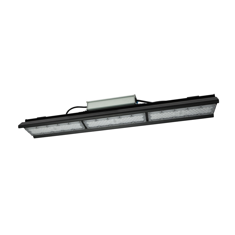 Spectrum LED High Bay HALLS LINE 150W 230V 4000K 21000 lumens IP66 IK10 Aluminium Noir Suspendu CE
