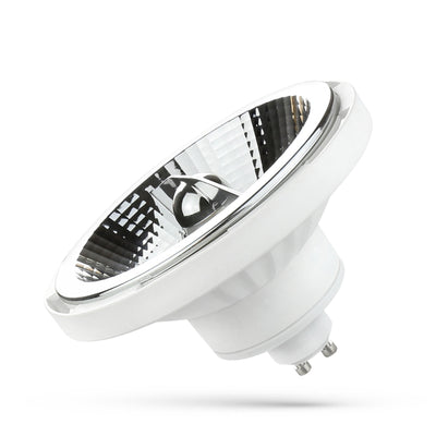 Spot Spectrum LED GU10 AR111 10W 4000K blanc neutre faisceau 20° 1050 lumens projecteur d'intérieur Blanc