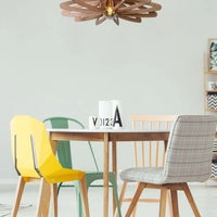 Lucide ZIDANE hanging lamp White Ø76cm, 1xE27 socket, MDF and Metal, IP20, 220-240V