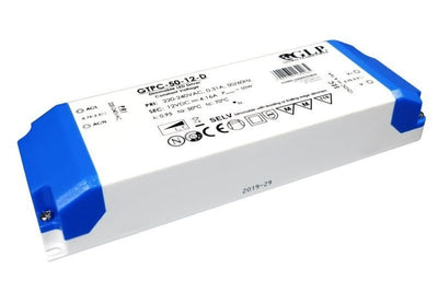 Adaptateur d'alimentation LED GLP dimmable 12V 50W 4.16A pour éclairage LED 12V IP20