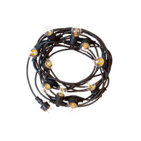 Spectrum 10m LED string lights with 10x E27 fittings, 3000K, IP20