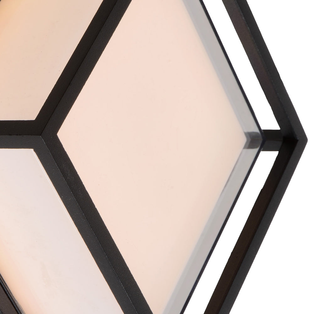 Applique murale LED Lucide SINGA intérieur extérieur 10W 3000K IP54 Aluminium moulé sous pression Noir design moderne