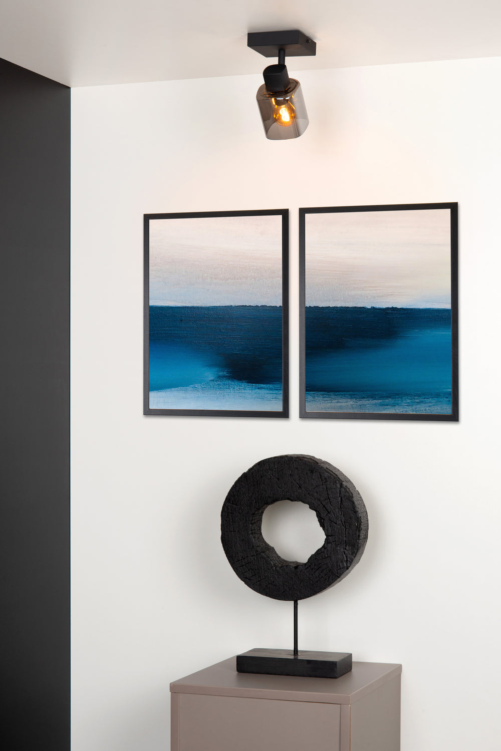 Spot de plafond Lucide ALION, 1xE14, 25W max, 230V, IP20, Métal noir, design rétro orientable à 360°