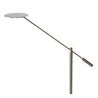 Lampe de lecture sur pied LED Lucide ANSELMO, gradable 9W 3000K, 100-240V, IP20, métal, finition nickel satiné