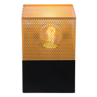 Lucide RENATE wall light, 1xE27 socket, 40W max, metal, matt black and gold, 220-240V, IP20