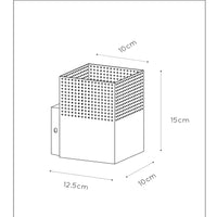 Lucide RENATE wall light, 1xE27 socket, 40W max, metal, matt black and gold, 220-240V, IP20