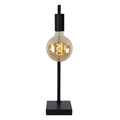 Lucide LEANNE table lamp, E27 socket, 40W max, 220-240V, IP20, modern matt Black metal, 52cm height