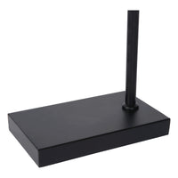 Lampe de table Lucide LEANNE, douille E27, 40W max, 220-240V, IP20, métal noir mat moderne, hauteur 52cm