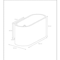 Applique murale Lucide XERA, design ovale moderne, 1xG9, éclairage haut et bas, Aluminium Noir, IP20