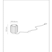 Lucide TURBIN lampe de table LED 5W 3000K Or Satiné design cylindre métal moderne avec interrupteur sur cordon IP20