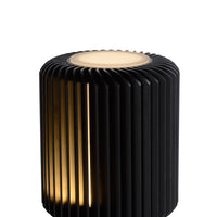 Lucide Turbin LED table lamp 5W 3000K IP20 metal cylinder design Black modern style