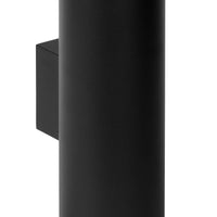 Applique murale d’extérieur noire Lucide VOLANTIS, 2xE27, IP54, éclairage vers le haut et vers le bas, cylindre en aluminium moderne