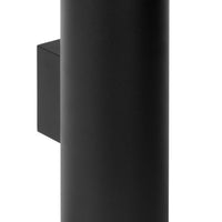 Applique murale d’extérieur noire Lucide VOLANTIS, 2xE27, IP54, éclairage vers le haut et vers le bas, cylindre en aluminium moderne