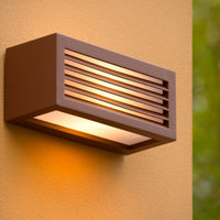 Lucide DIMO applique murale d'extérieur Anthracite, culot E27, IP54, boîtier en aluminium, 220-240V, design moderne en forme de boîte