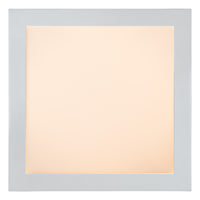 Lucide BRICE plafonnier LED de salle de bain, dimmable 30W 3000K, IP44, Blanc, design carré moderne