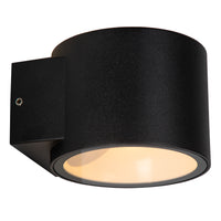 Applique murale LED Lucide OXFORD intérieur extérieur, IP54 Aluminium noir, douille G9 éclairage haut & bas