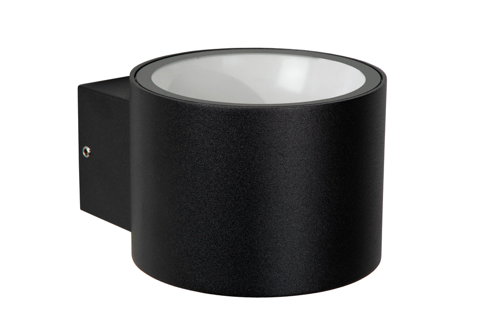 Applique murale LED Lucide OXFORD intérieur extérieur, IP54 Aluminium noir, douille G9 éclairage haut & bas