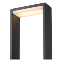 Lucide GOA borne lumineuse LED 10W 3000K IP54 Gris Foncé éclairage de jardin extérieur
