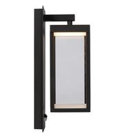 Applique murale LED Lucide CLAIRETTE 13W 3000K IP54 avec détecteur de mouvement PIR et boîtier anthracite