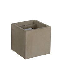 Applique murale Lucide GIPSY, design moderne carré en béton, douille G9, 25W max, dimmable, 220-240V, IP20, Gris