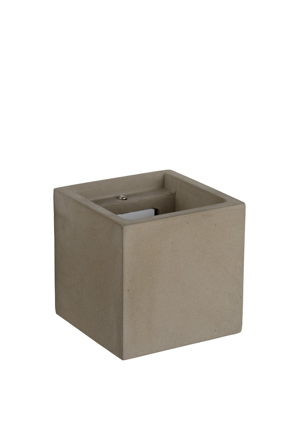 Applique murale Lucide GIPSY, design moderne carré en béton, douille G9, 25W max, dimmable, 220-240V, IP20, Gris