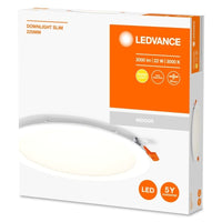 Spot encastrable LED fin 22W 2000 lumens 110 degrés 865 lumière du jour 225mm