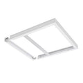 Panneau LED en saillie 60x60cm Aluminium blanc Hauteur 75mm pour un éclairage de plafond facile