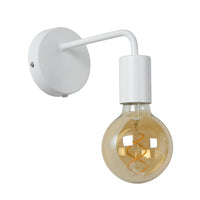 Lucide SCOTT wall light, 1xE27 socket, 40W max, IP20, metal body, Matt White finish, vintage style