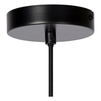 Lucide JOANET hanging lamp Ø22cm, 1xE27 socket, bronze with fumé glass, height adjustable, IP20