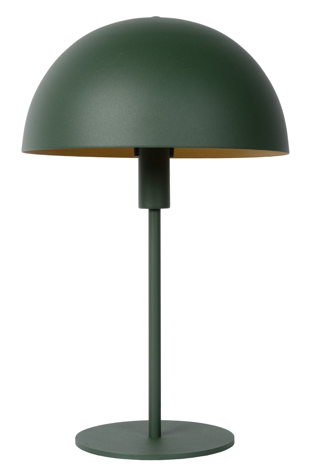 Lucide SIEMON table lamp Ø25cm modern Green steel, E14 fitting, IP20 indoor lighting with cord switch