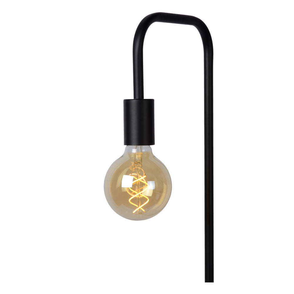 Lampadaire Lucide LORIN, 1xDouille E27, 40W max, 220-240V, IP20, métal noir mat et marbre, hauteur 1600mm