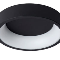 Lucide TALOWE LED ceiling light, dimmable 20W 3000K IP20 round Black aluminium Ø300mm