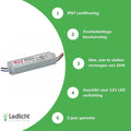 Led power adapter 12V 24W 2A waterproof IP67 for 12V led lighting