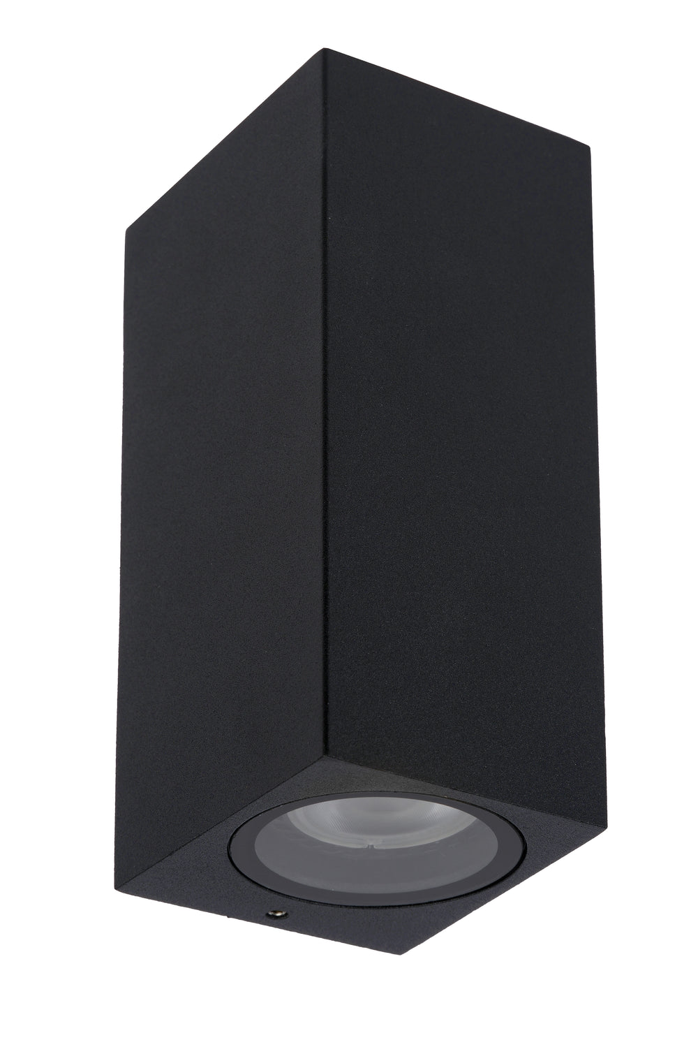 Applique murale moderne Lucide ZARO Noir, 2xGU10 35W, 220-240V, IP44 extérieur intérieur design carré en aluminium