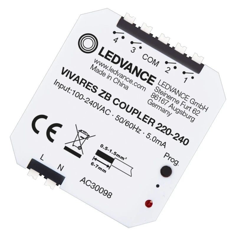Coupleur du système de commande d’éclairage LED Vivares 220-240V, conception légère, installation facile