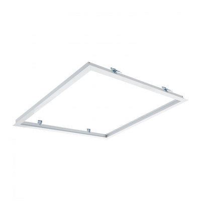 Cadre pour panneau LED LCB 30x30cm encastré, Aluminium blanc, IP20, 220-240V, CE RoHS