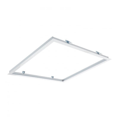 Panneau LED 30x30cm cadre encastré aluminium blanc, ip20, 220-240v, certifié ce rohs