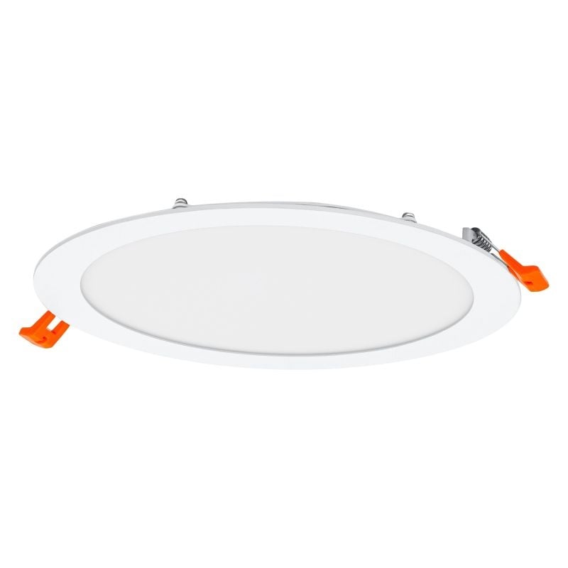 Spot LED encastré extra-plat 22W 4000K 2000 lumens Rond blanc découpe 225mm ouverture 200mm faisceau 110°
