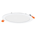 Spot LED encastré extra-plat 22W 4000K 2000 lumens Rond blanc découpe 225mm ouverture 200mm faisceau 110°