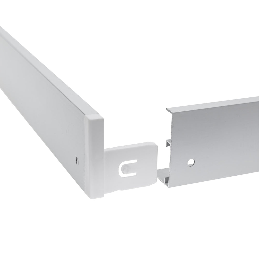 Cadre à LED Spectrum pour luminaire en saillie 300x120mm blanc, design économe en énergie pour un éclairage optimal de l'espace