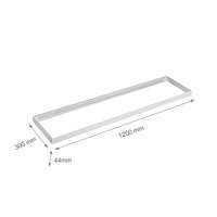 Cadre à LED Spectrum pour luminaire en saillie 300x120mm blanc, design économe en énergie pour un éclairage optimal de l'espace