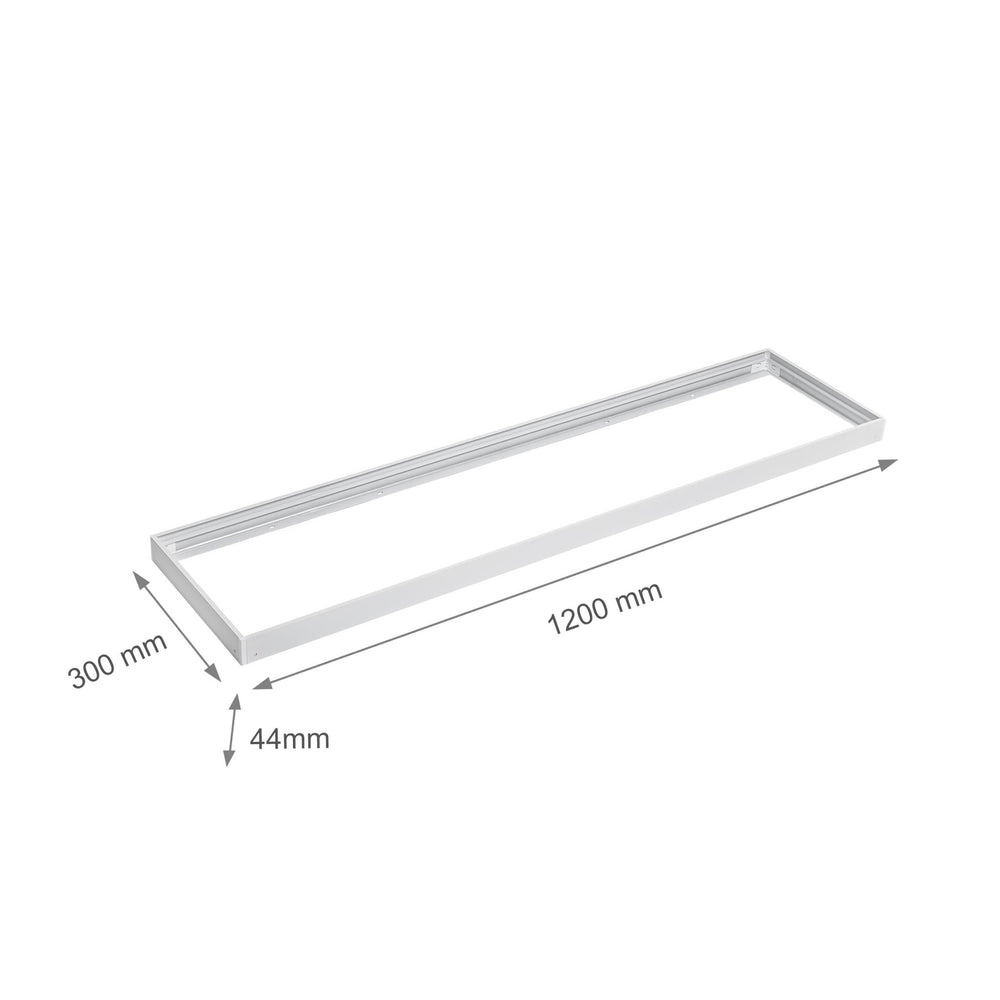 Cadre à LED Spectrum pour luminaire en saillie 300x120mm blanc, design économe en énergie pour un éclairage optimal de l'espace