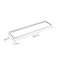 Cadre à LED Spectrum pour luminaire en saillie 300x120mm blanc, design économe en énergie pour un éclairage optimal de l'espace