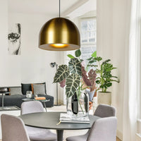 Suspension Lucide AKRON Ø50cm, douille E27, finition Laiton Doré Mat, IP20, aluminium, CE RoHS