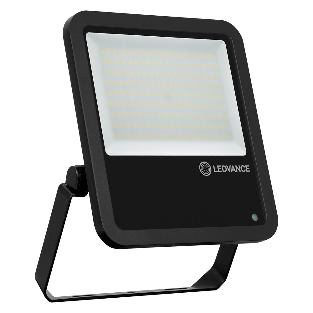 Led floodlight with photocell black 100w 15000 lumen 100d 4000k cool white ip66 light sensor