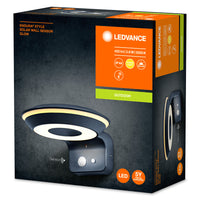 Applique murale extérieure Ledvance Endura Style solaire GLOW avec capteur LED 3.6W 3000K IP44 Gris Foncé