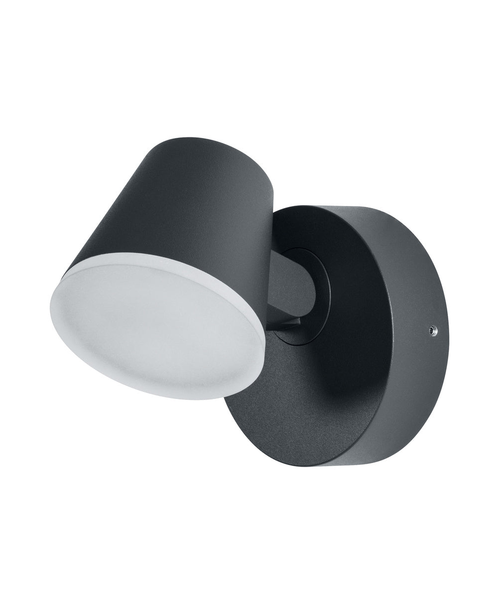 Ledvance ENDURA Style Midi Spot I Applique murale LED 13.5W 3000K 800 lumens IP44 Gris Foncé extérieur
