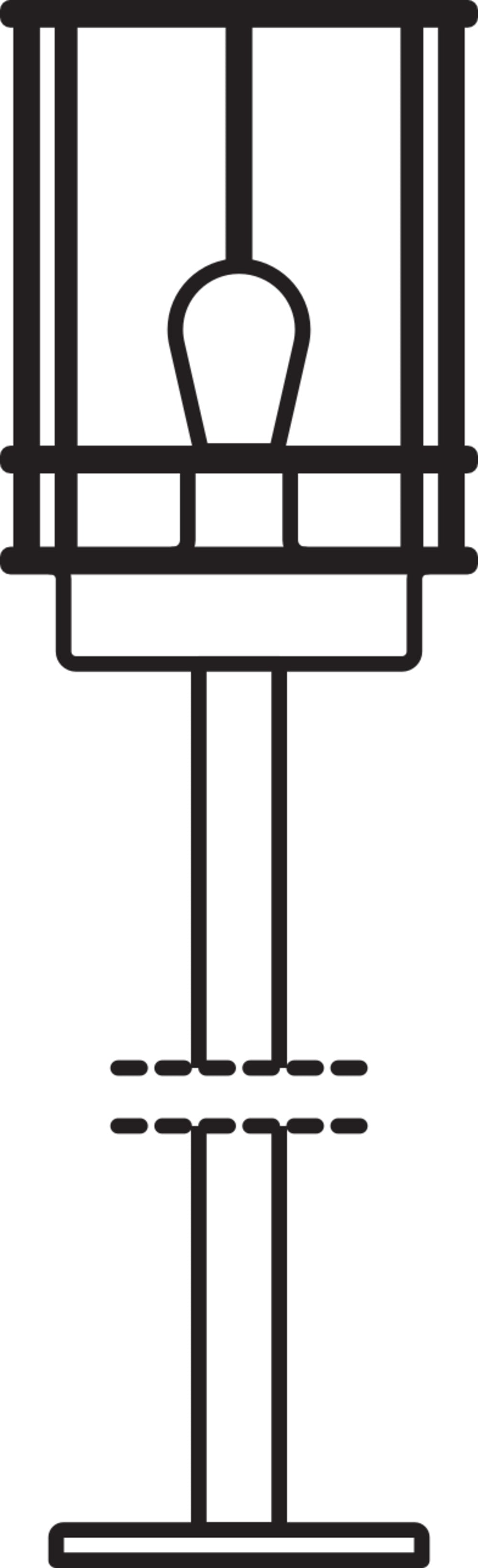 Ledvance ENDURA Classic Post 80cm E27 Lampe de chemin extérieure en acier inoxydable LED IP44