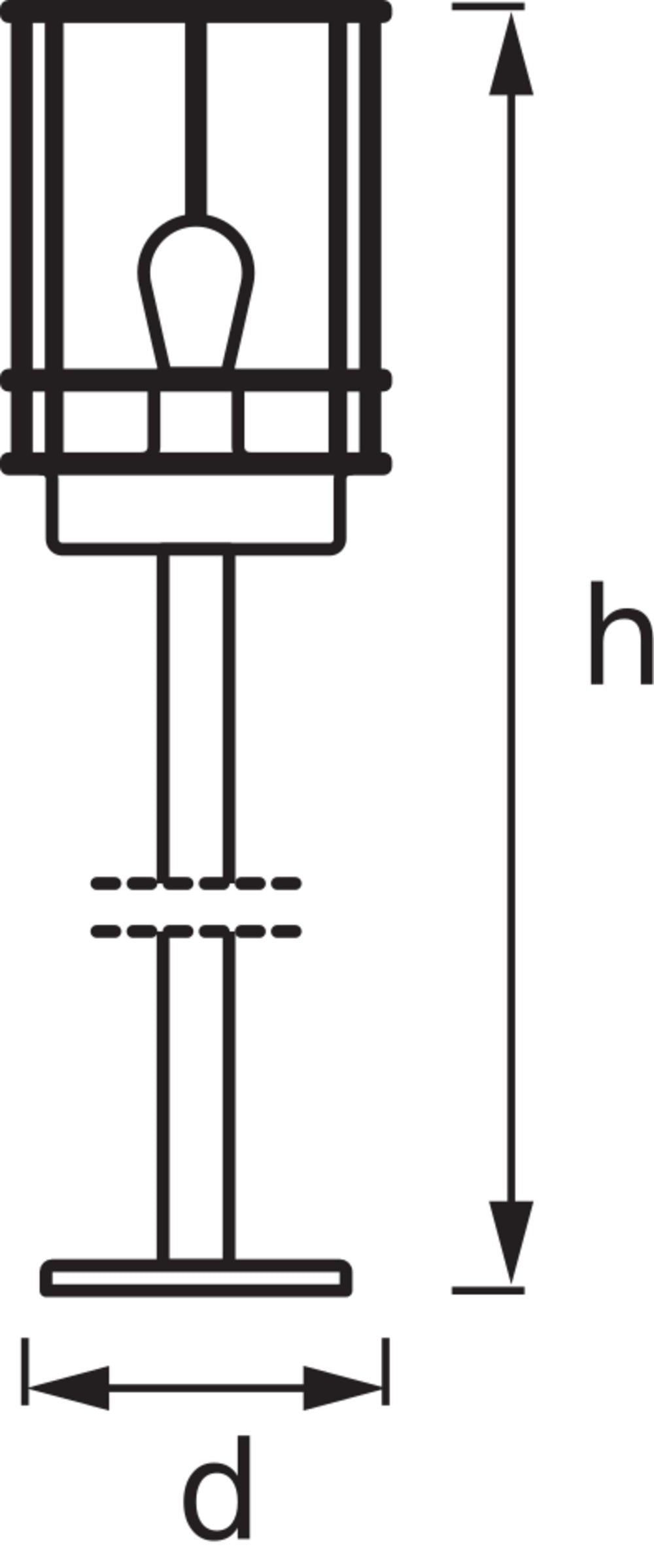 Ledvance ENDURA Classic Post 80cm E27 Lampe de chemin extérieure en acier inoxydable LED IP44