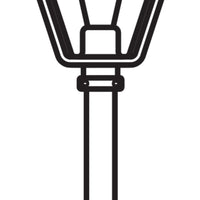 Ledvance ENDURA Classic Tradition outdoor floor lantern E27 Black/Gold IP44 aluminum 1000mm